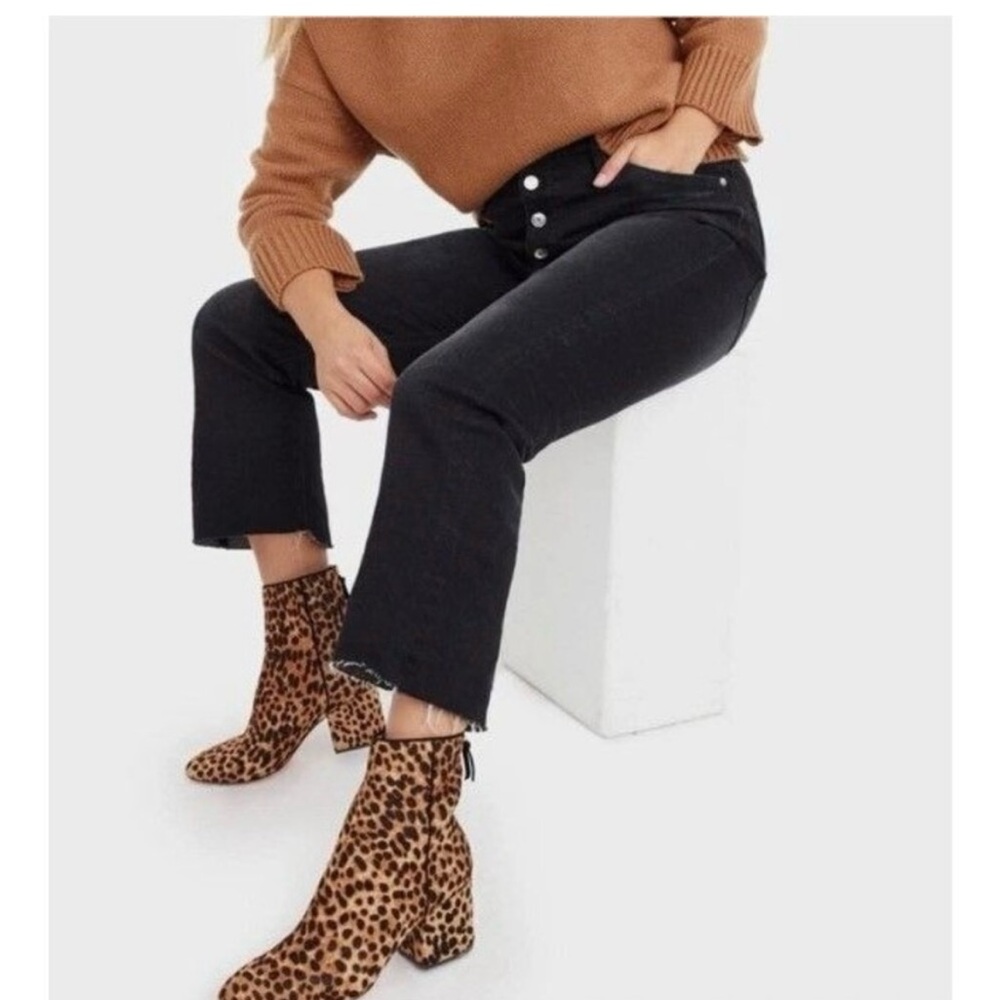 J. Crew Leopard Ankle Booties